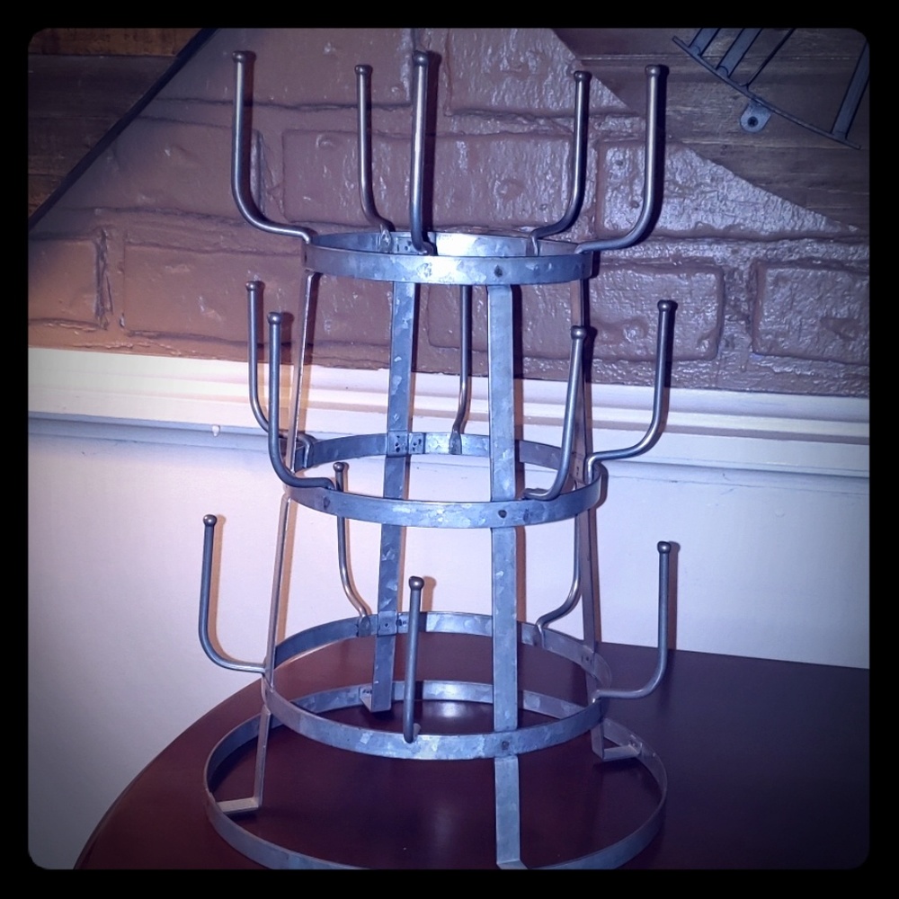 Vintage Tin Coffee cup holder